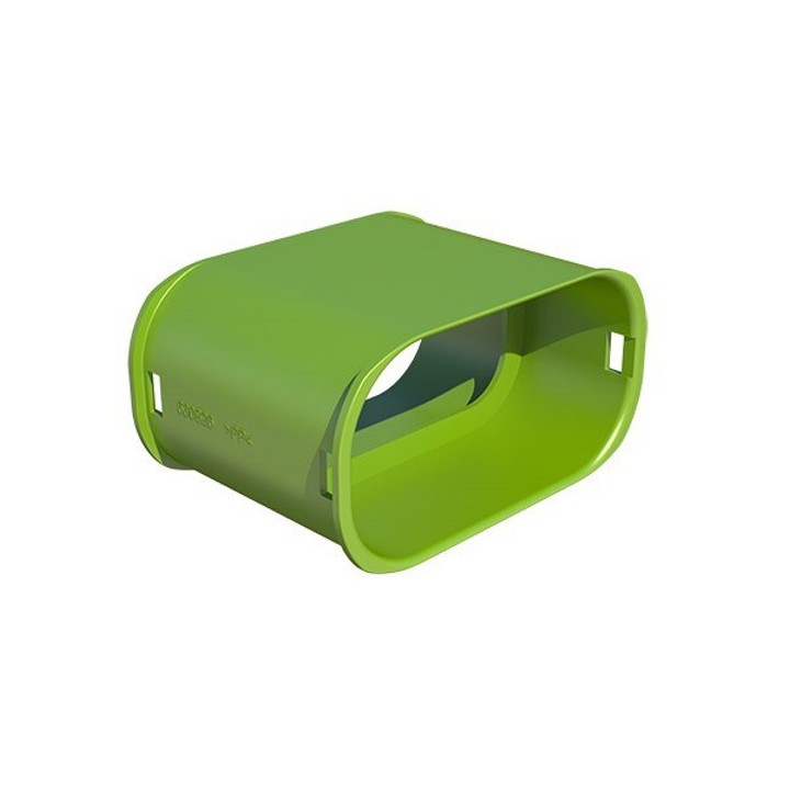 Connecteur droit PEHD - 50x100 mm ou 60x130 mm [- Conduits et accessoires VMC en PEHD - Brink]