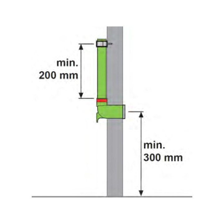 Té de raccordement pour bouche rectangulaire Design - 50x100 mm ou 60x130 mm [- Conduits et accessoires VMC en PEHD - Brink]