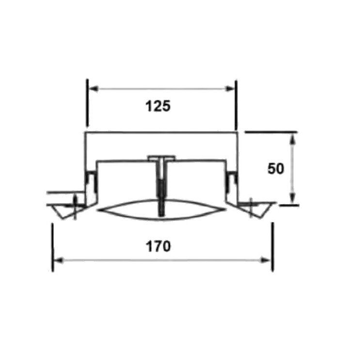 Bouche d’insufflation et d’extraction ronde plate Ø 125 Inox [- bouches VMC à débit réglable - Brink]