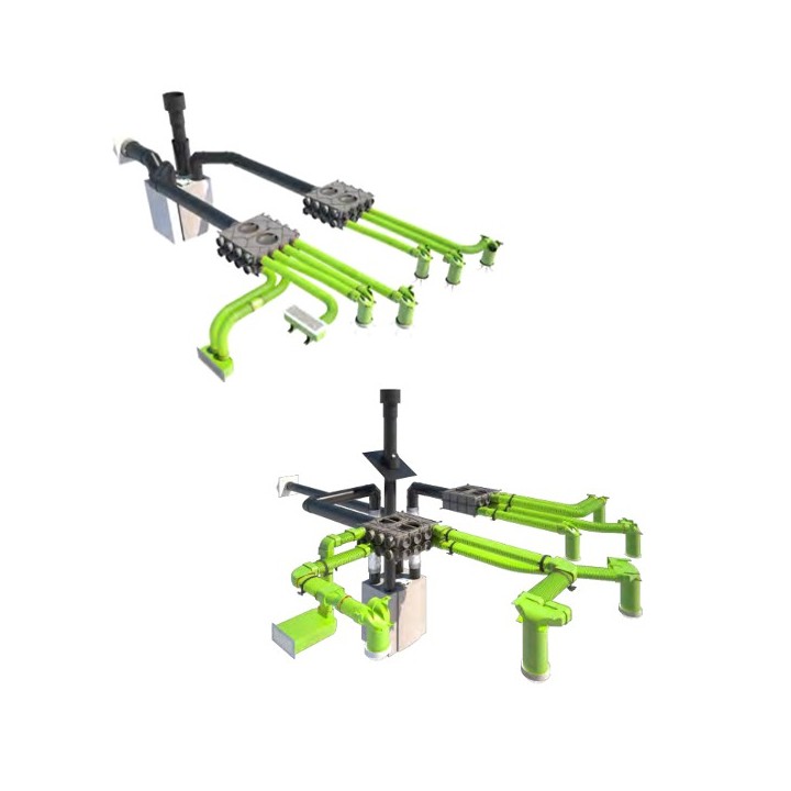 Caisson de distribution compact multi-configuration - 8 piquages [- Accessoires VMC en PEHD - Brink]