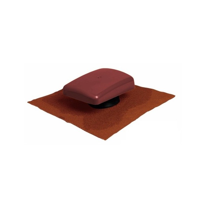 Chapeau de toiture universel tuile - Ø 100 à 160 mm - Anthracite, brun, ocre ou rouge [- Sortie toiture - BRINK]