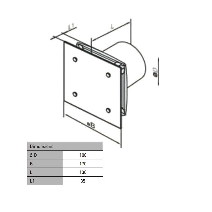 EMOTION - Aérateur design [- Extracteur d'air intermittent - Ventilation mécanique ponctuelle - BRINK]