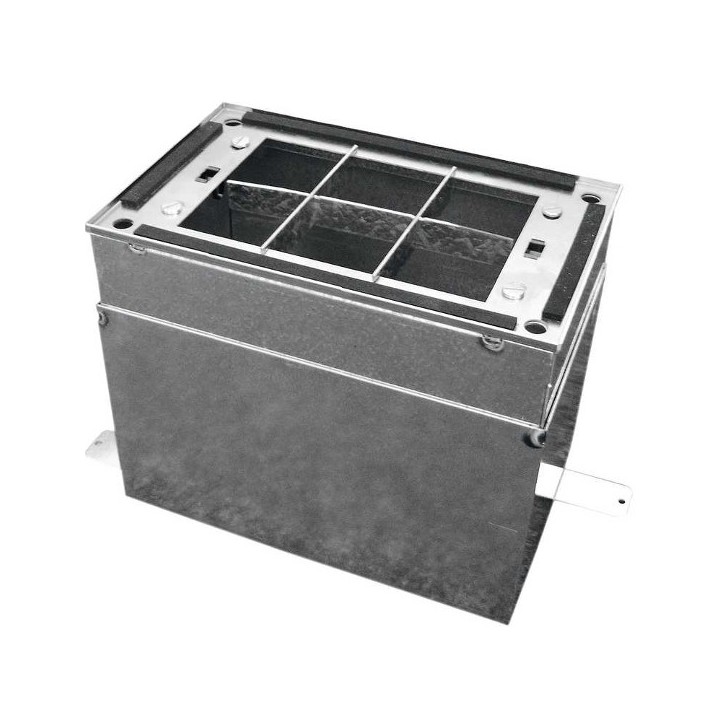 Cadre télescopique CSBB avec cadre encastrable - Hauteur 60 et 90 mm - pour boîtier de bouche [- Réseau ComfoTube - Zehnder]
