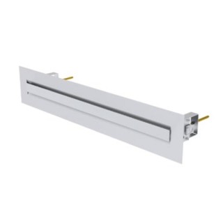 Bouche d’aération linéaire Bilamina 400 - Blanche ou Alu [- Bouches VMC réglables - Zehnder]