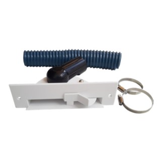 Prises plinthes ramasse-miettes - blanc / gris ou inox [- KPA - Réseau Aspiration centralisée - Unelvent]