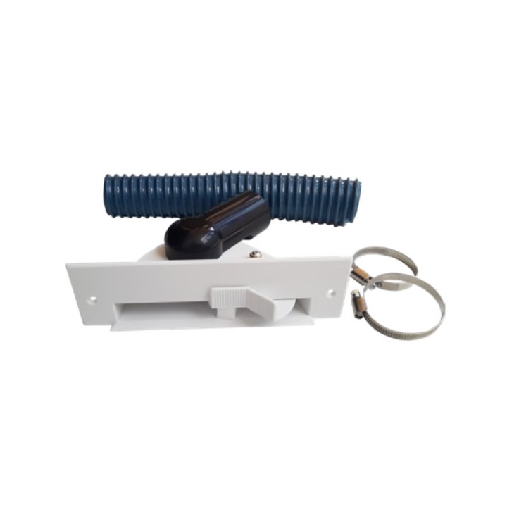 Prises plinthes ramasse-miettes - blanc / gris ou inox [- KPA - Réseau Aspiration centralisée - Unelvent]