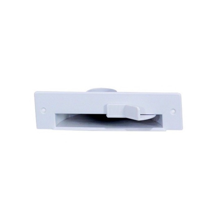 Prises plinthes ramasse-miettes - blanc / gris ou inox [- KPA - Réseau Aspiration centralisée - Unelvent]