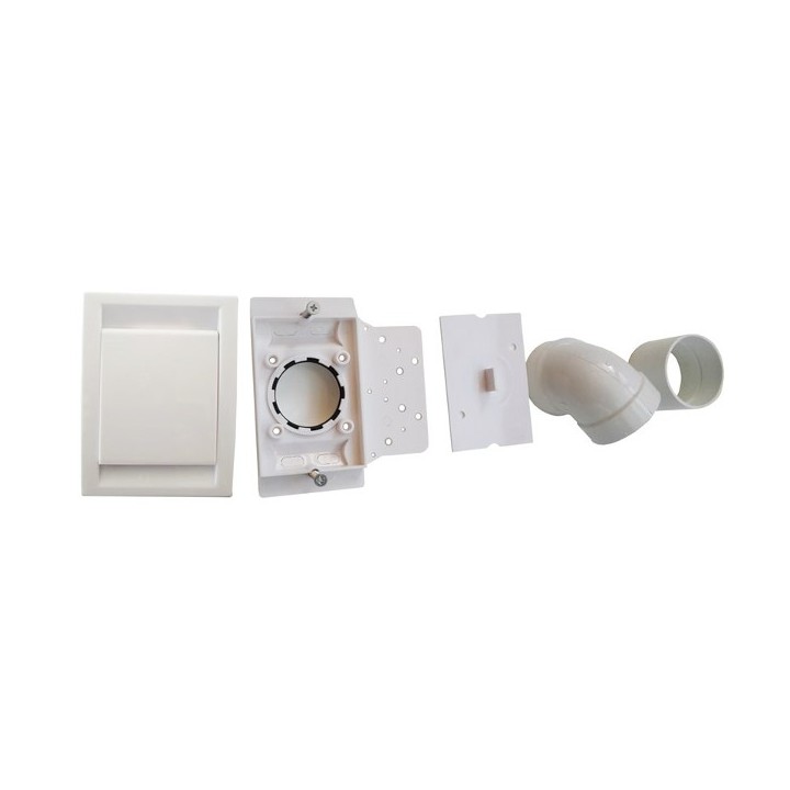 Kit prise ECO - blanc [- KPE BL - Réseau Aspiration centralisée - Unelvent]