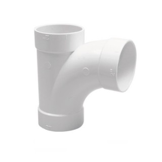 Lot de 2 Tés à 90°  Ø 51 mm [- TE R90 - Réseau Aspiration centralisée - Unelvent]