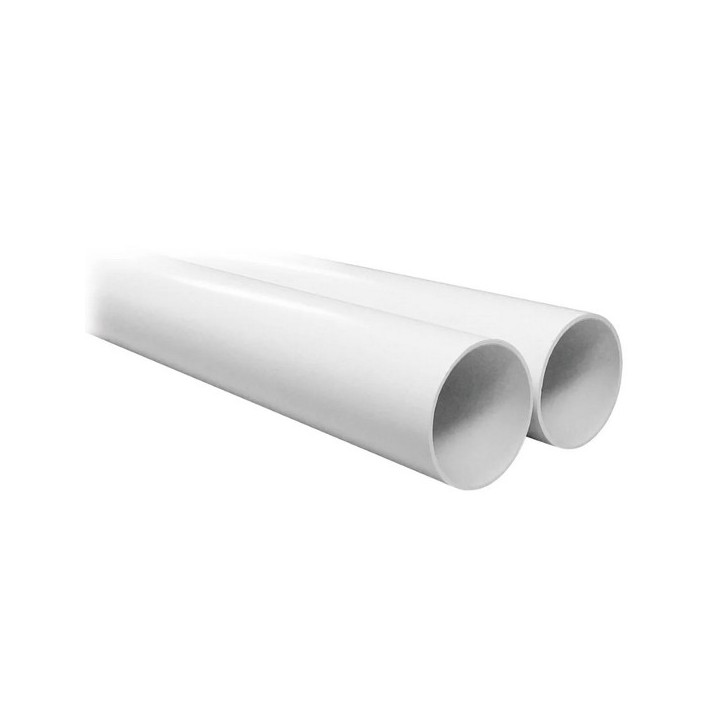 Tube PVC Ø 51 mm - 2 mètres [- TUB R 2M - Réseau Aspiration centralisée - Unelvent]