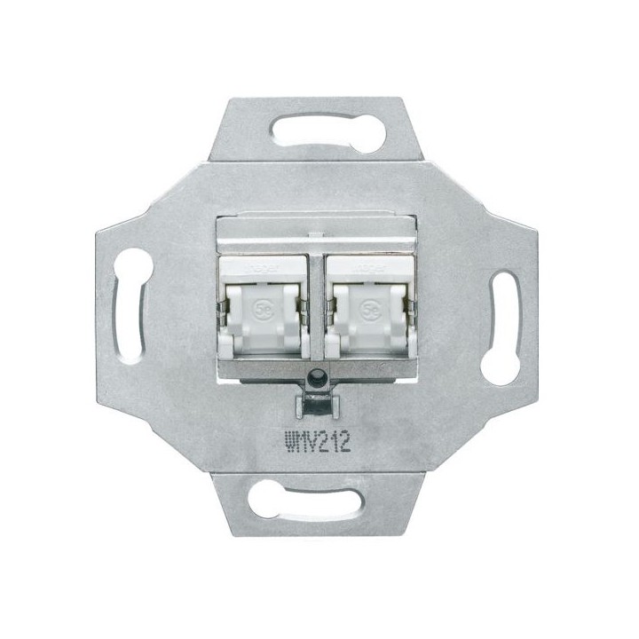 RJ45 double Catégorie 5e FTP [- 1930 - Palazzo - Hager - WMV212 - 3250617150071]