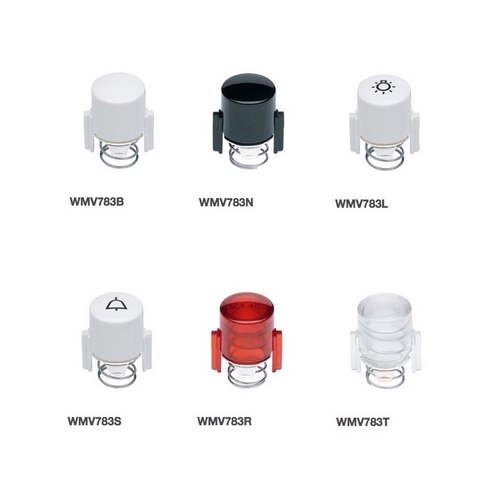 Boutons pour poussoirs et signalisation lumineuse E10 [- 1930 - Palazzo - Hager]