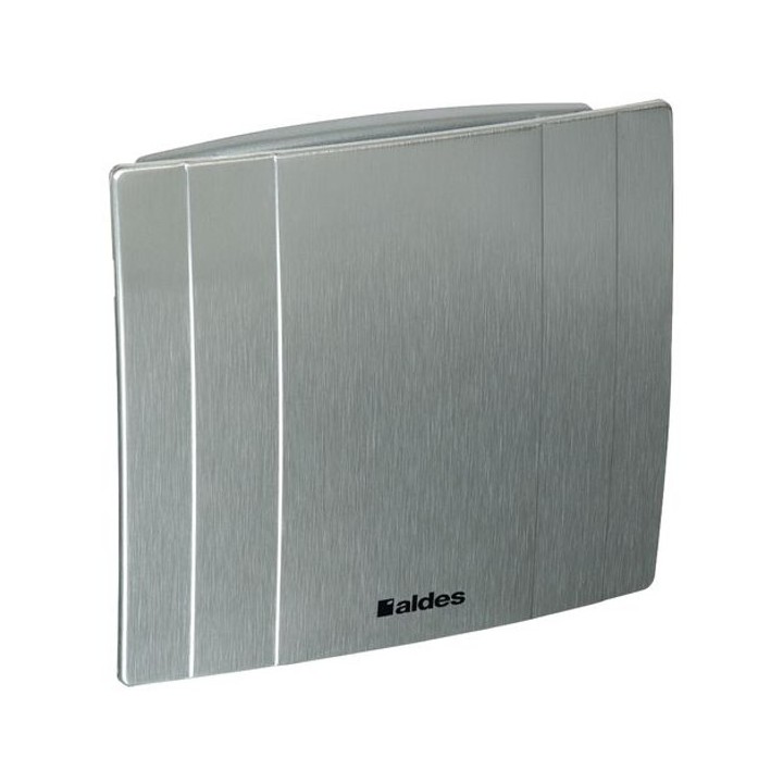 DECO - Ø 100 ou 125 mm - Finition Aluminium [- Extracteur d'air intermittent - Ventilation ponctuelle - Aldes]