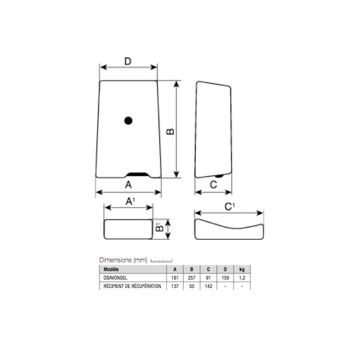 S&G Dispenser [- Distributeur automatique de savon et de gel - Vortice]