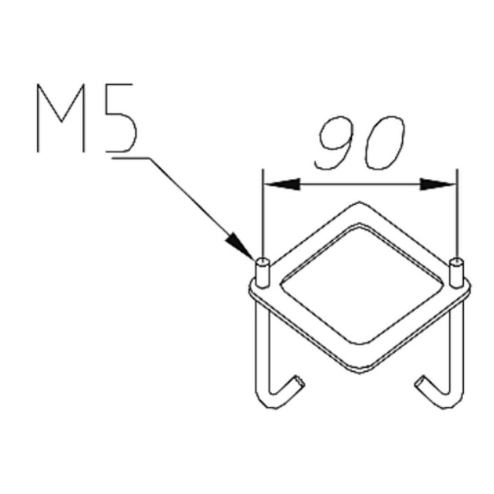 Ancrage pour béton - 307ZZ [- Eclairage extérieur - Norlys]