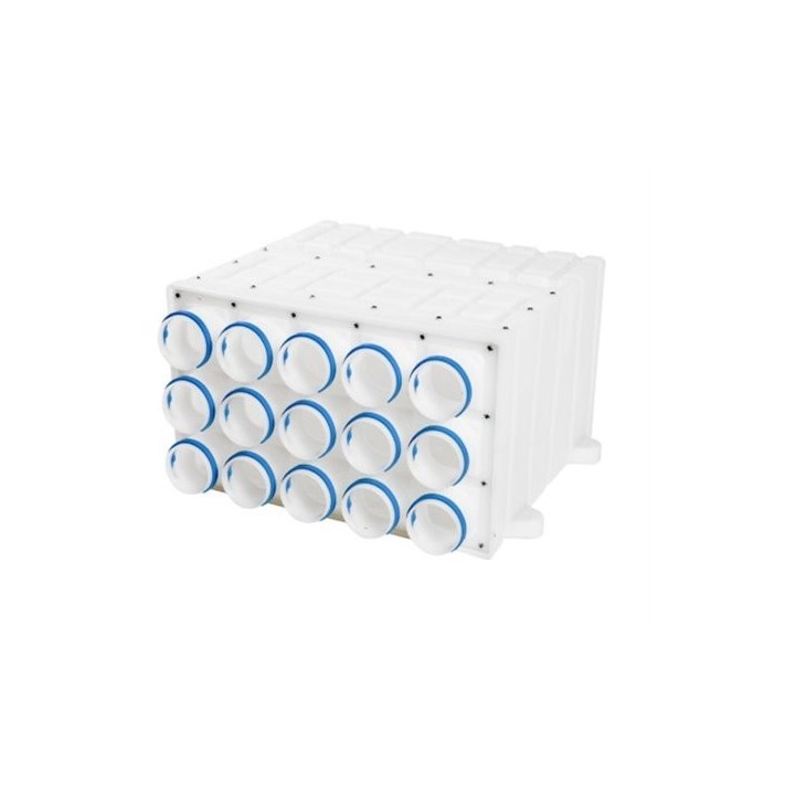 Caisson de distribution Gecoflex - DN180 - 15x Ø 75 mm [ - Réseau Gecoflex - GECO]