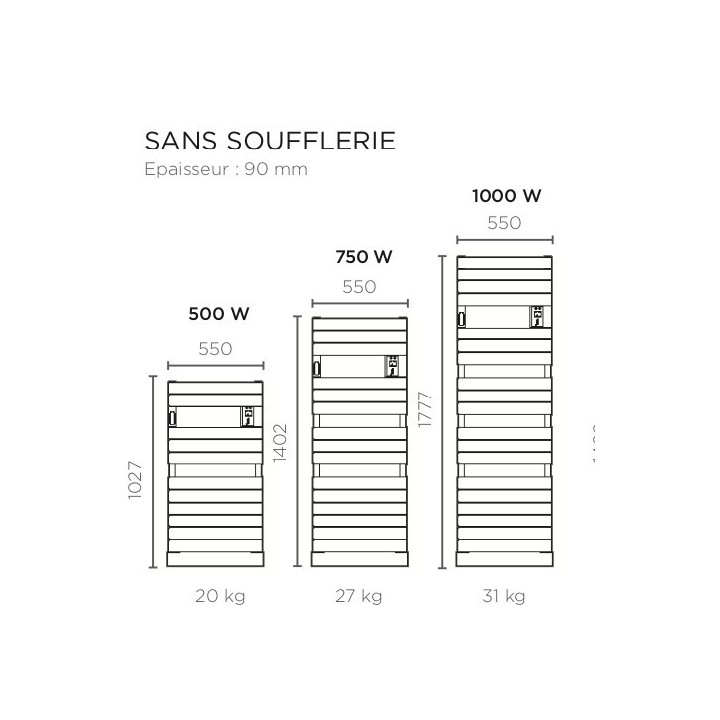 ADELIS Connecté - Blanc [- Sèche-serviettes électrique - Atlantic]