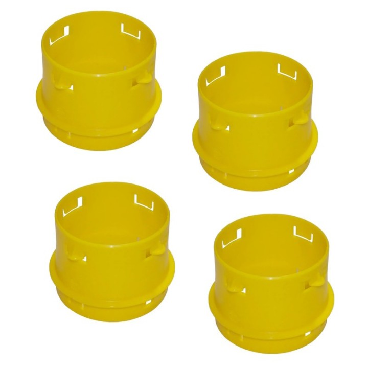 Lot de 4 piquages Ø 80 pour HYGROLIX BBC - Ref 412050, 412020, 412021, 412022, 412023, 412024  [- pièce détachée VMC - Atlantic]