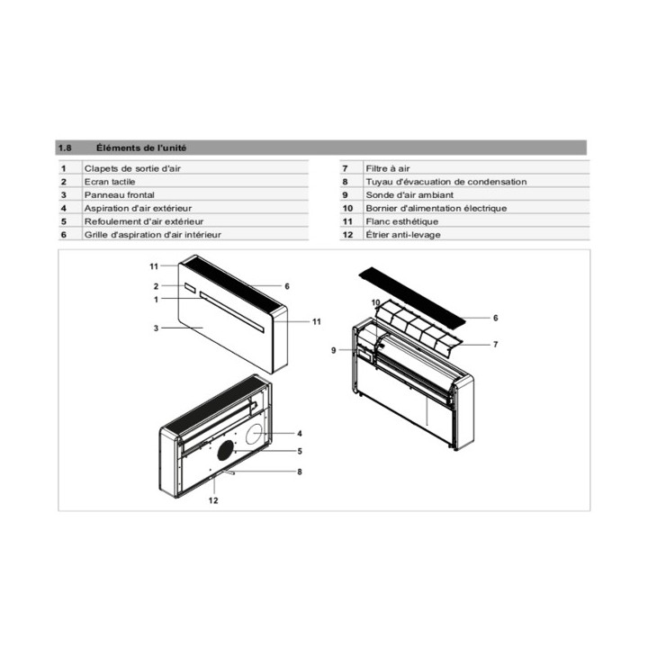 NEWREVE WIFI INVERTER 10 R32 [- Climatisation Inverter sans unité extérieure - Technibel]