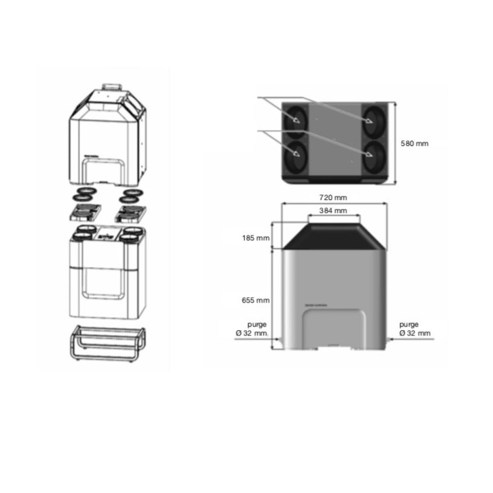ComfoClime 36 [- Unité de rafraichissement et de réchauffage PAC pour ComfoAir Q - Zehnder]