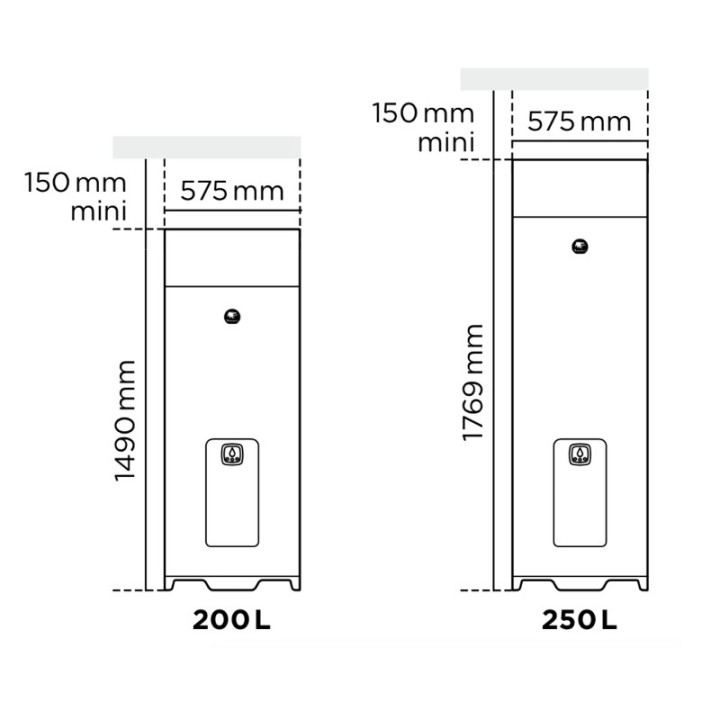 AEROMAX ACCESS - 200 ou 250 litres [- chauffe-eau thermodynamique connecté - Thermor]
