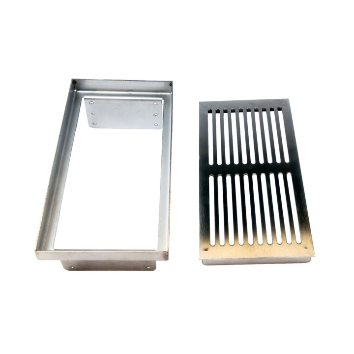 Grille rectangulaire de sol - insufflation 200x100 [- Bouches et grilles de transfert - Brink]