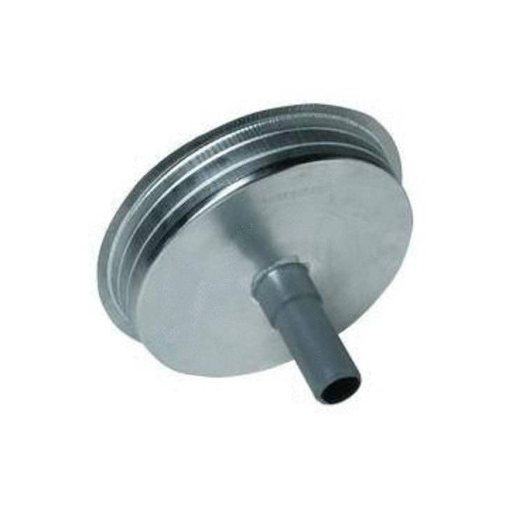 Bouchon mâle aluminium - Ø 125 mm + purge diamètre 32 [- Géoventilation / Puits canadien - Aldes]