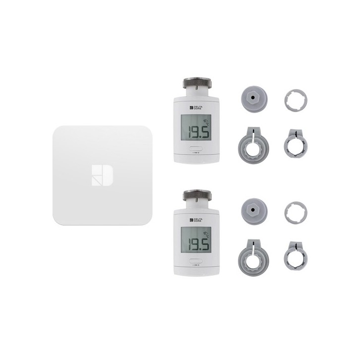 Pack TRV 1.0 connecté [- Pack radio têtes thermostatiques intelligentes connectées - Delta Dore]