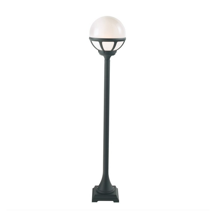 Potelet BOLOGNA Globe opale Aluminium [- Eclairage extérieur - Norlys]