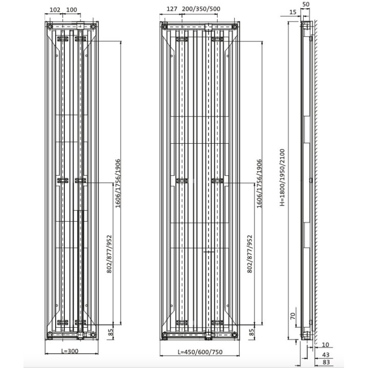 YALI GV [ - Radiateur Inertie à fluide caloporteur - Finimetal/LVI]