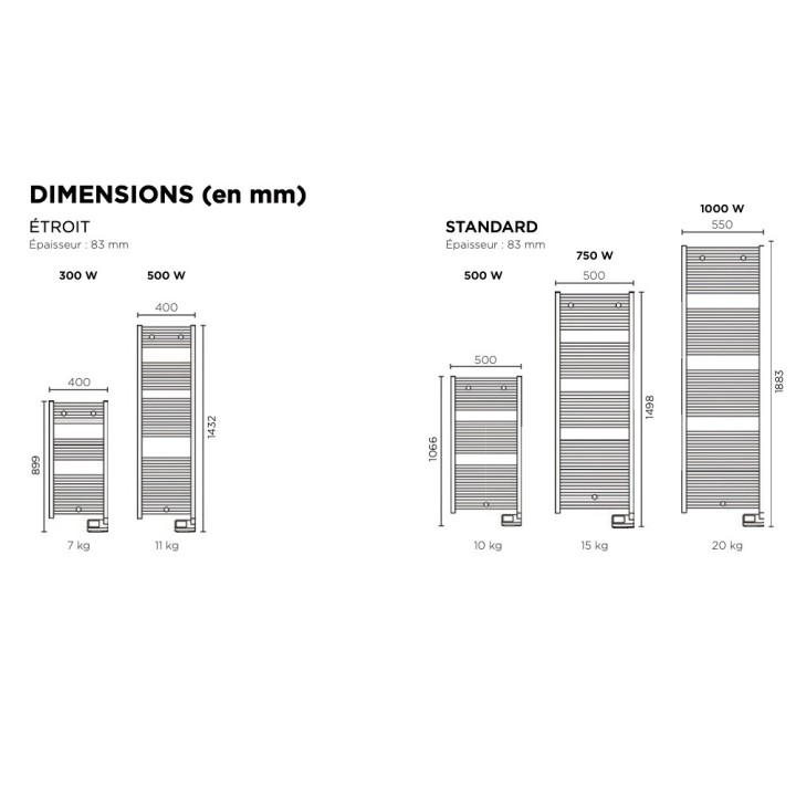 CORSAIRE 2 Standard [- Sèche-serviettes électrique - Thermor]