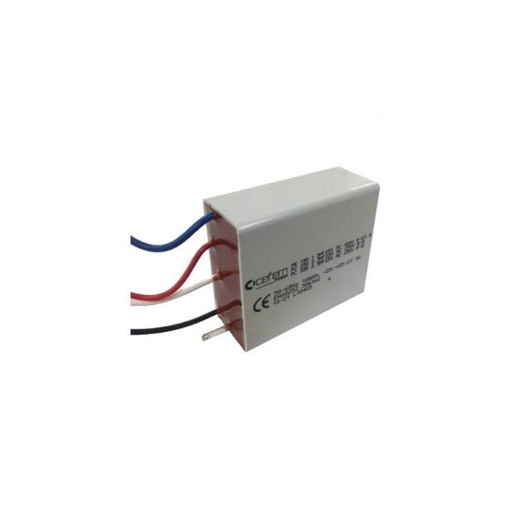 Condensateur Microgem 2016 Unelvent 1,5mF-400V 2,5+3,5 mF-250V [ pièce détachée VMC double flux - Unelvent]