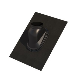 Solin pour toiture avec pente - Noir ou Ocre -  Ø 125/160 mm [- Sorties de toiture pour VMC double flux - BRINK]