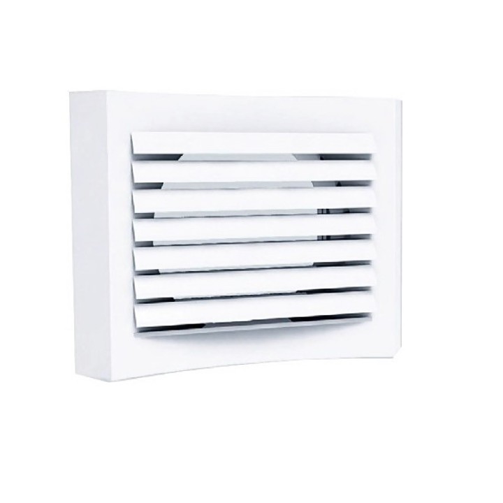 Bouche extraction/pulsion - blanche - plafond - ø125mm  [- bouche d’insufflation longue portée - Brink]