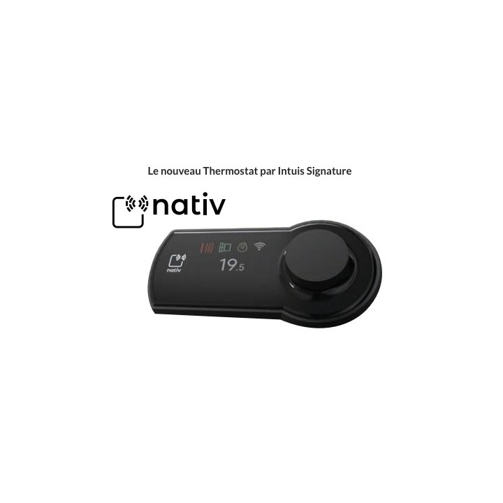 CAMPAVER NATIV Noir Astrakan - Plinthe [- Radiateur Inertie Verre - Campa]