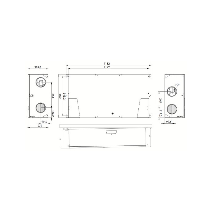 HCC 260 [- VMC Double flux haut rendement HCC260 - DANTHERM / GECO]