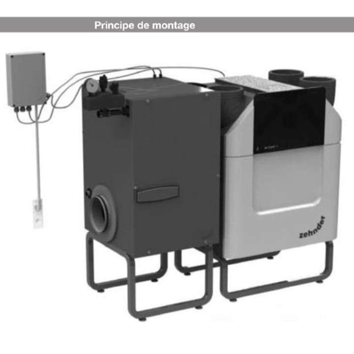 Puits canadien ComfoFond L-Q - pour VMC ComfoAir Q 350/450/600 [- Puits canadien à eau glycolée - Zehnder]