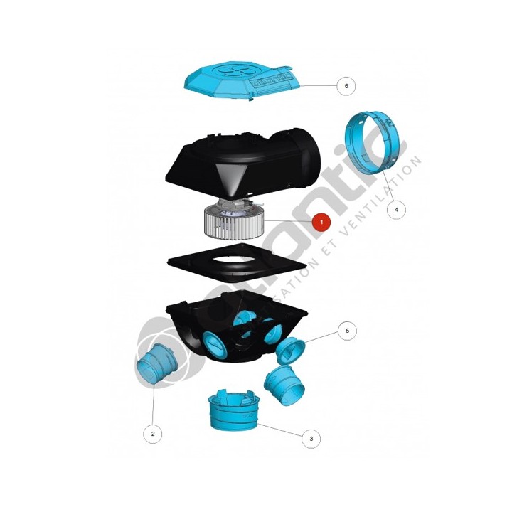 Mototurbine pour 123219 SAUTER SF GAULI BC KIT [*- Sauter - Ni repris ni échangé]