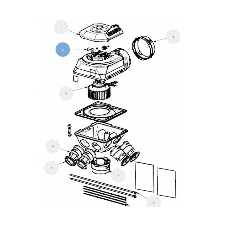 Condensateur 0,9 µF pour SAUTER SF GAULI CLASSIQUE KIT ref 123210 [- Pièce détachée VMC - SAUTER - Ni repris ni échangé]
