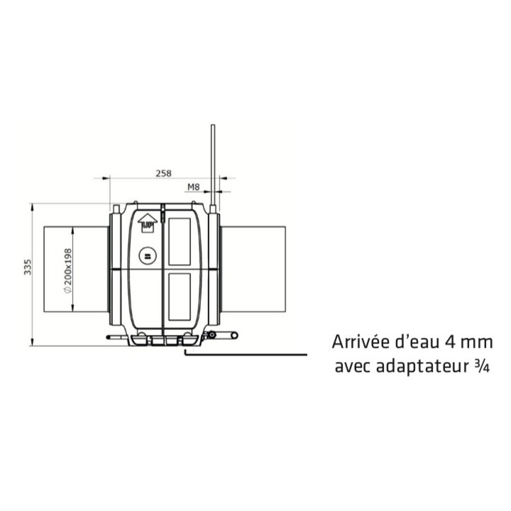 AIR COOLER [- Rafraichisseur adiabatique par évaporation pour VMC Double flux - BRINK]
