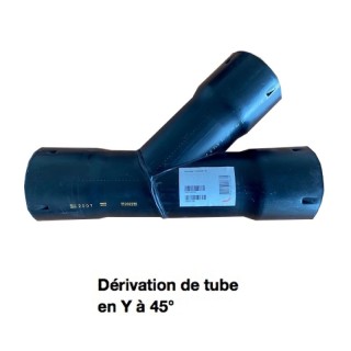 Embranchement PE Y 45° [- Ø 75 ou 90 mm - Conduits et accessoires VMC en PE - Réseau ComfoTube - Zehnder]