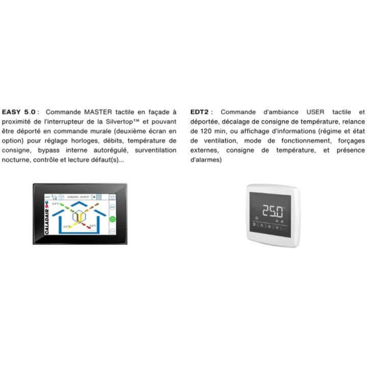 SILVERTOP [- Centrale double flux pour ERP - CALADAIR - ZEHNDER - AXELAIR]
