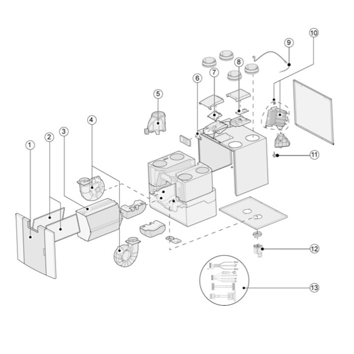 Moteur Flair 300 et 325 [- Pièce détachée VMC Double flux - Ni repris ni échangé - BRINK]