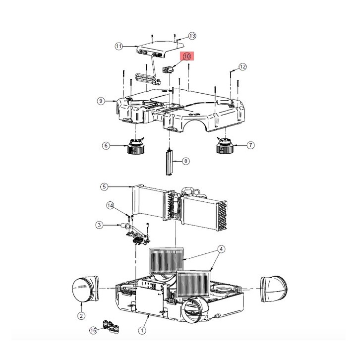 Servomoteur pour VMC Thermodynamique AIRFLOW [- Pièce SAV VMC double flux - Ni repris ni échangé - AIRWELL]