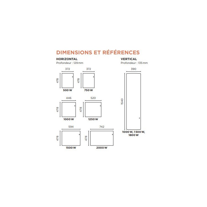 INGENIO 4 DIGITAL - Horizontal [- Radiateur Inertie Aluminium - Thermor]