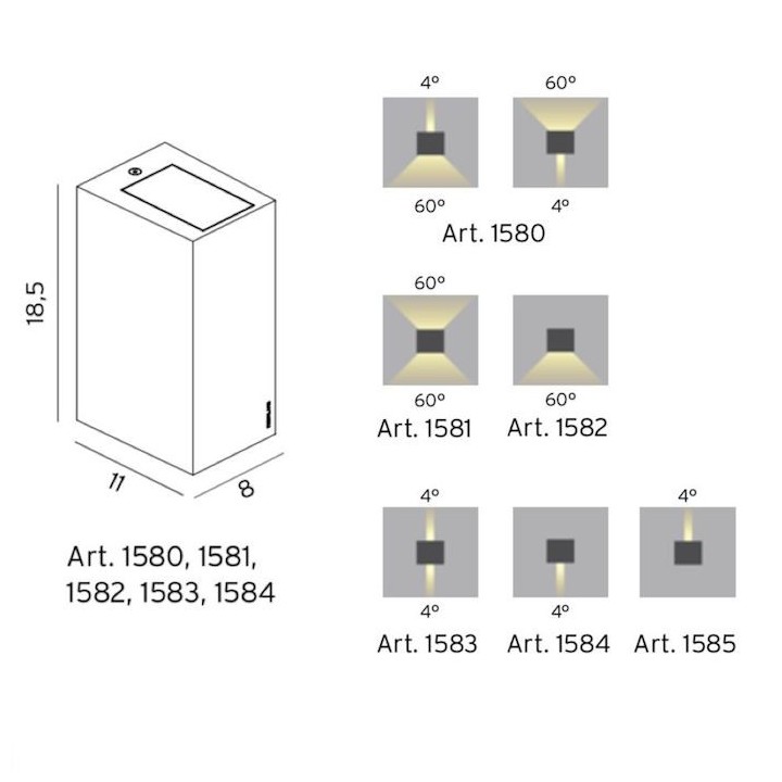 Applique murale LILLEHAMMER - 4.2W - LED [- Eclairage extérieur - Norlys]