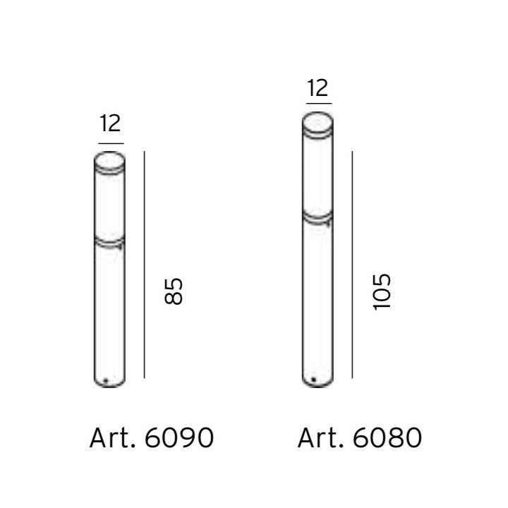 Borne EGERSUND PARK - Ø 12 cm - Hauteur 105 cm [- Eclairage extérieur - Norlys]