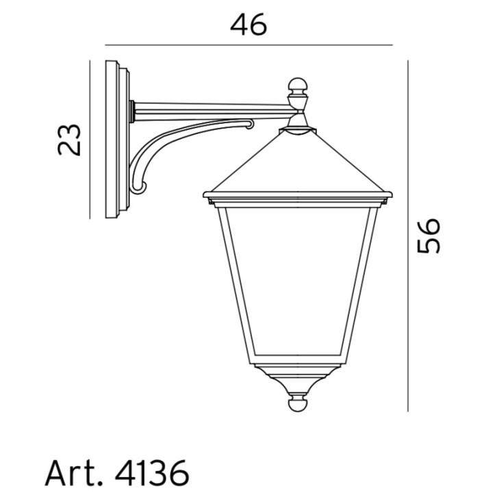 Applique murale LONDON BIG Suspendue - LED [- Eclairage extérieur - Norlys]
