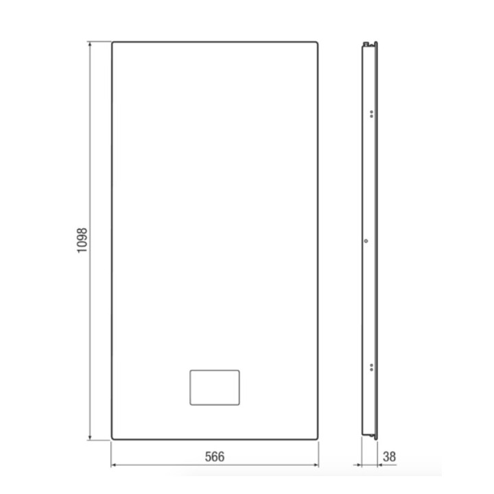 Cache de protection en verre encastré WS 75 UPGA [- Accessoire VMC double flux décentralisée - MAICO]