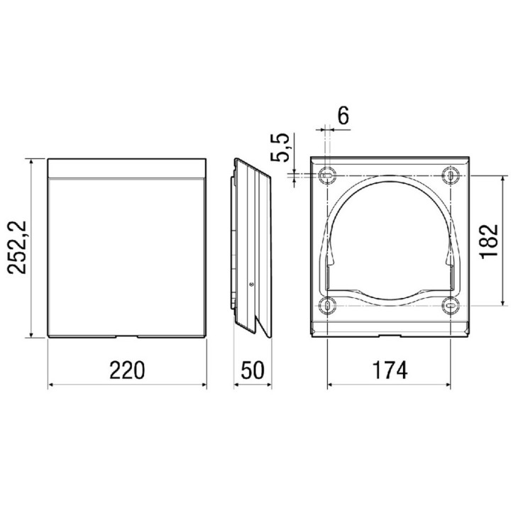 Protection externe en aluminium, de coloris blanc PP 45 AW [- Accessoire VMC double flux décentralisée PPB 30 - MAICO]